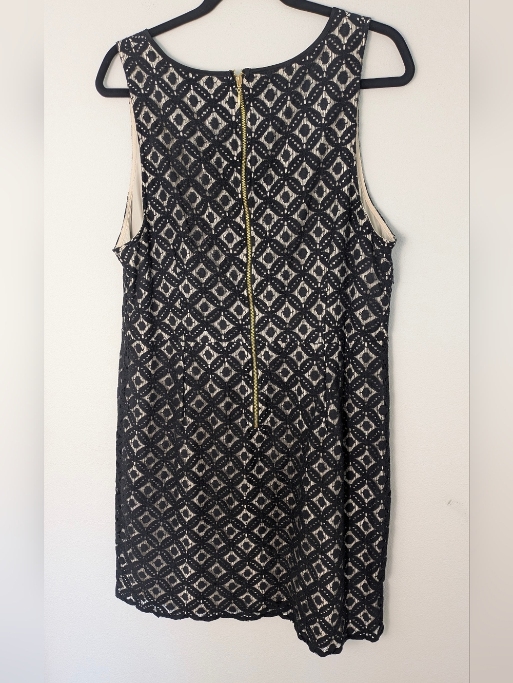 Kensie Sleeveless Back Zipper Black Lace Overlay Lined A-Line Women’s Sz XL EUC - Picture 5 of 10